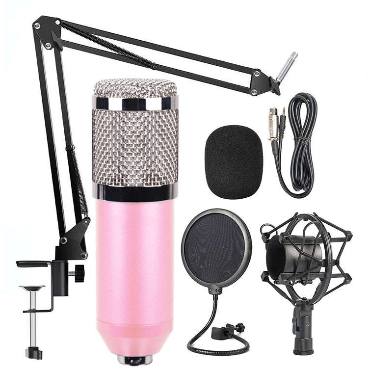 BM-800 Network K-Song Dedicated High-end Metal Shock Mount Microphone Set, BM800 Kit Blue, BM800 ...