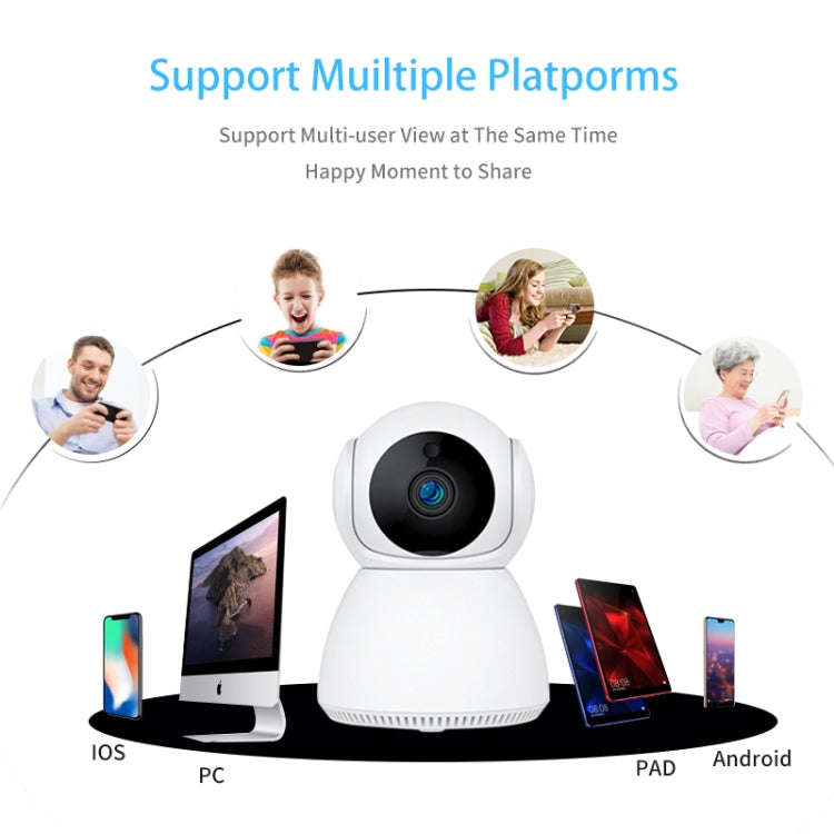 YT24 V380 1.0MP Pan-tilt IP Camera WiFi Smart Security Camera, Support TF Card / Two-way Audio / ...