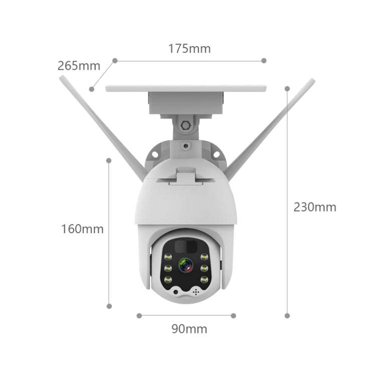 T21 1080P HD Solar Wireless IP Camera, Support Motion Detection & Infrared Night Vision & TF Card...