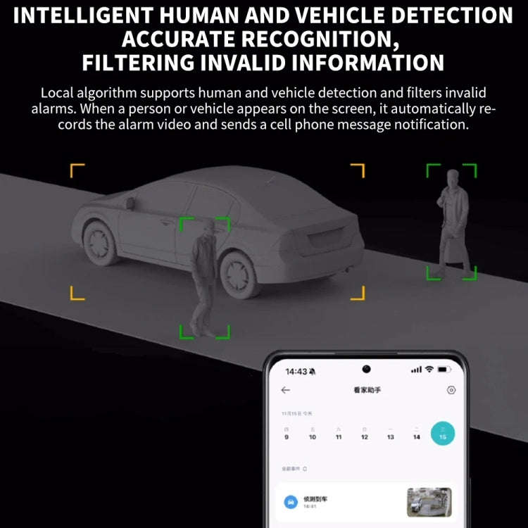 Original Xiaomi CW700S Outdoor Camera 4MP Full Color Night Vision WiFi Camera, US Plug, CW700S