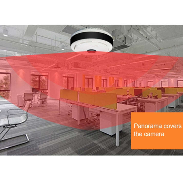 DTS-F3 1.44mm Lens 1.3 Megapixel 360 Degree Infrared IP Camera, Support Motion Detection & E-mail...