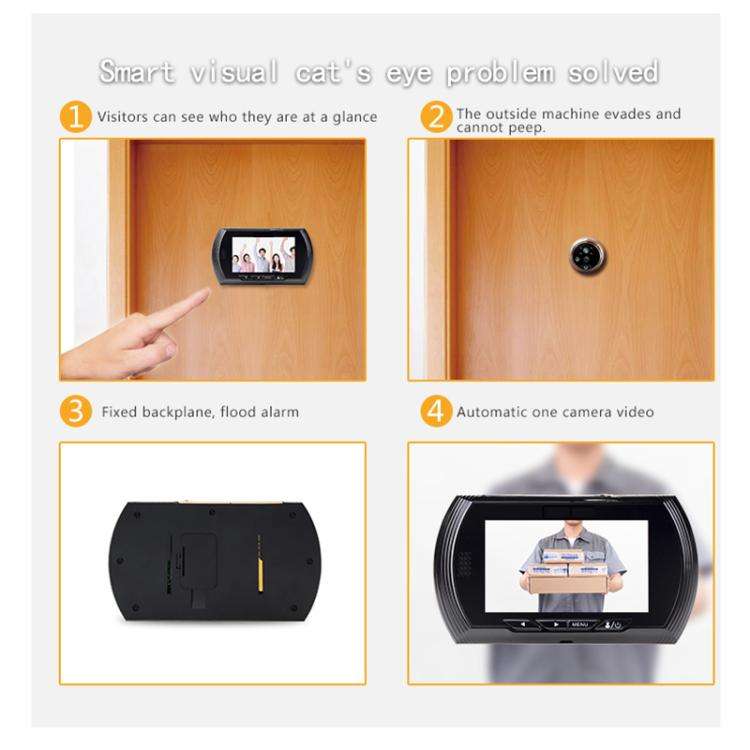 45AHD 4.5 inch Motion Detection Camera Video Smart Digital Door Viewer