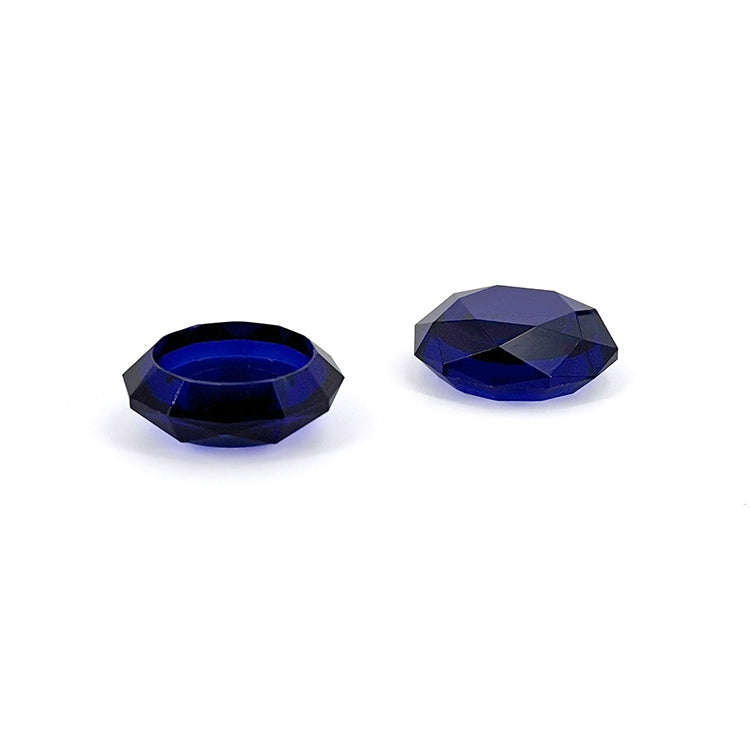 2 PCS Diamond Texture Games Grip Caps for PS5, Clear White, Green, Blue, Red