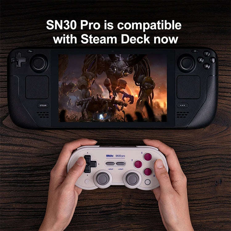 8BitDo SN30 Pro Bluetooth Gamepad Hall Version for Switch / Steam / PC / Android, SN30 Pro(White)