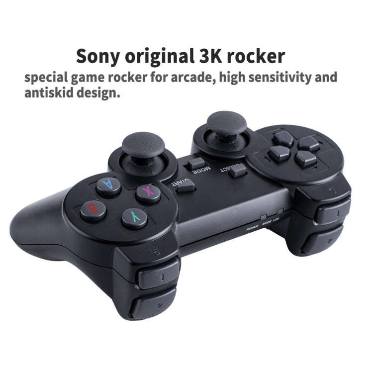 PS3000 32GB 4K Retro Game Stick with 2 Wireless Gamepads 3000+ Games Pre-installed, 32GB