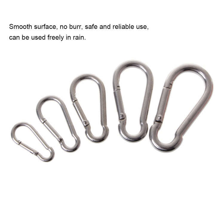 M11 Stainless Steel Carabiner Spring Hook Multi-tool Mountaineering Buckle Lock Camping Hook Rope...
