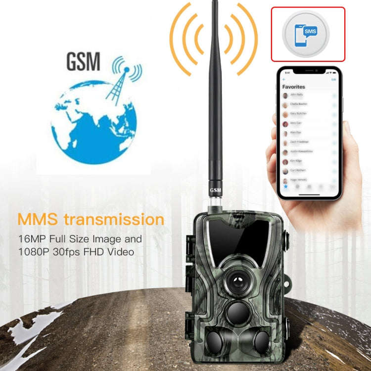 HC801M 2G GSM Waterproof IP66 IR Night Vision Security Hunting Trail Camera, 120 Degree PIR Angle...