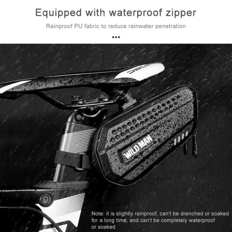 WILD MAN ES7 1.2L Rainproof Bicycle Bag Frame Front Top Tube Cycling Bag, ES7 (Black)
