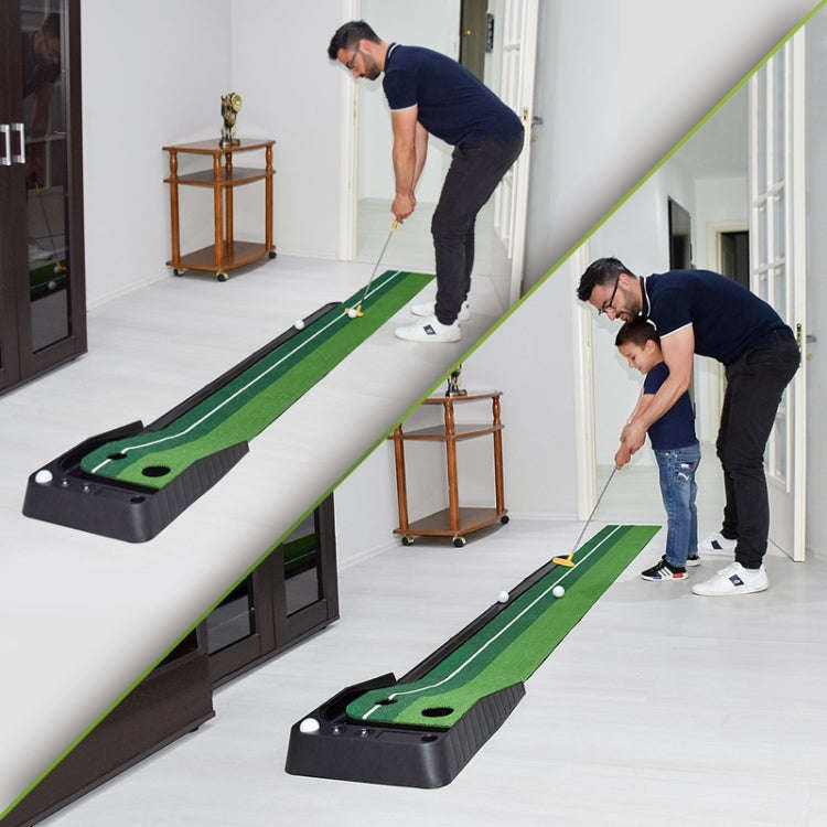 PGM Golf Putting Mat Push Rod Trainer 3m, with Three Soft Balls & Three Bicolor Balls, without Au...