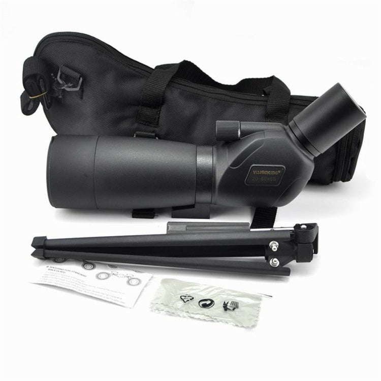 Visionking 20-60x60 Waterproof Spotting Scope Zoom Bak4 Spotting Scope  Monocular Telescope for B...