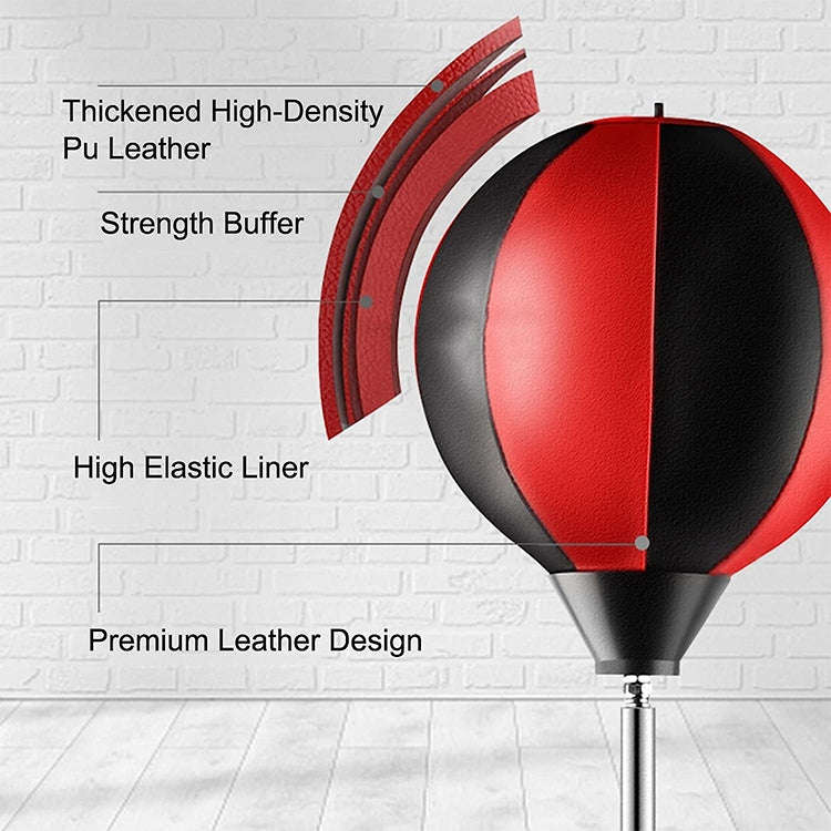 Adult Suction Cup Version Height Adjustable Vertical PU Leather Vent Ball Boxing Speed Ball Famil...