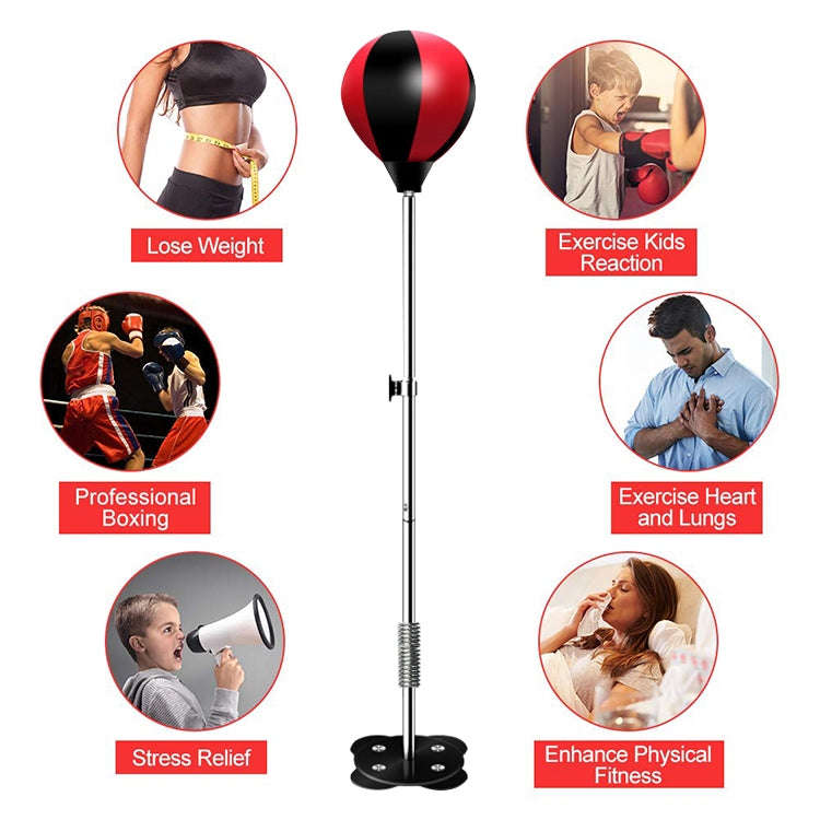 Adult Suction Cup Version Height Adjustable Vertical PU Leather Vent Ball Boxing Speed Ball Famil...