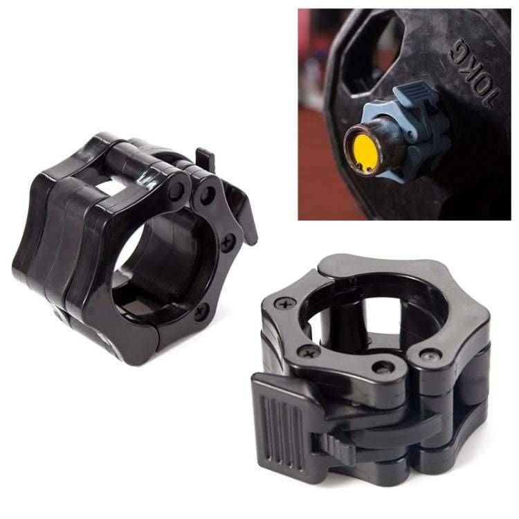Fast Austrian Bar Chuck Lock Barbell Plastic Buckle, Diameter: 25mm(Black), 25mm