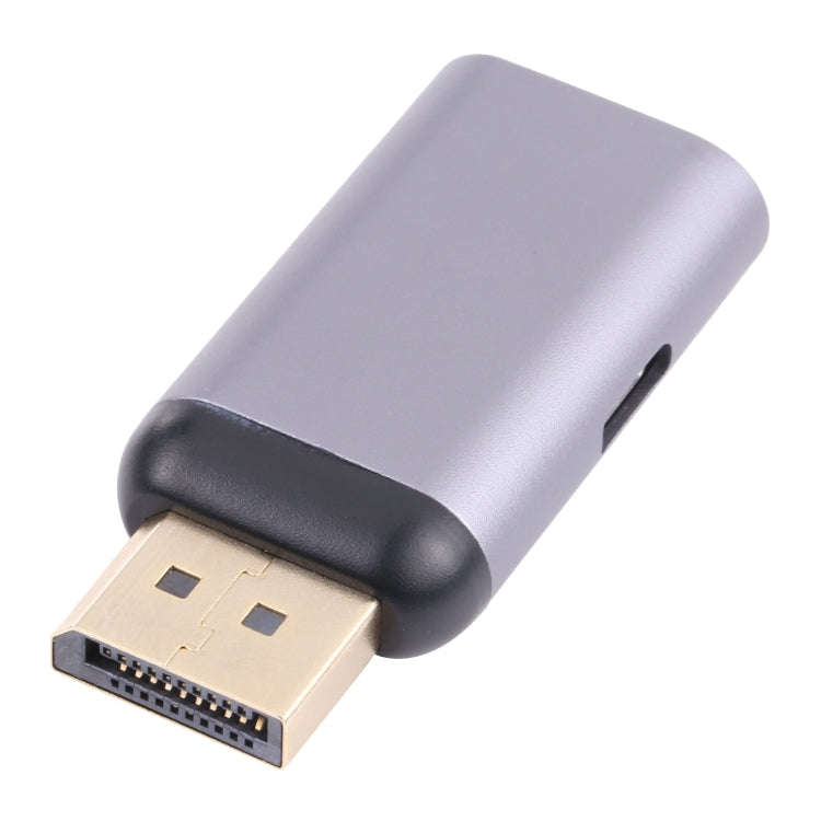 2 in 1 4K 60Hz DP Male to USB-C / Type-C Charging + USB-C / Type-C Female Adapter, DP