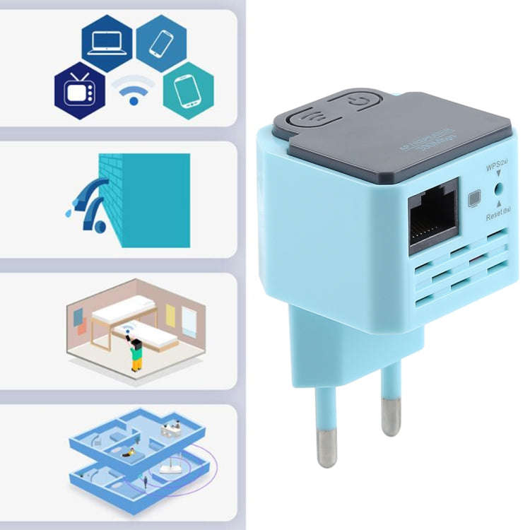 300Mbps Wireless WiFi Range AP / Repeater Signal Booster, EU Plug, WiFi Range AP