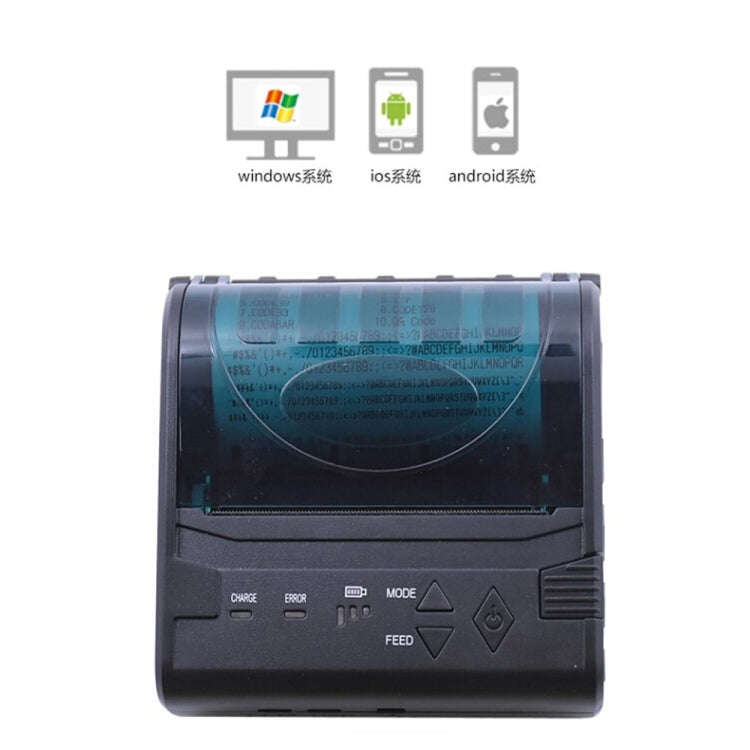 POS-8003 Portable Thermal Bluetooth Ticket PrinterMax Supported Thermal Paper Size80x50mm