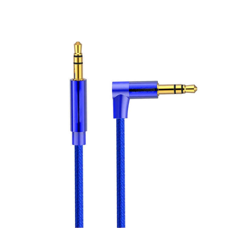 AV01 3.5mm Male to Male Elbow Audio Cable, Length: 3m, 3m