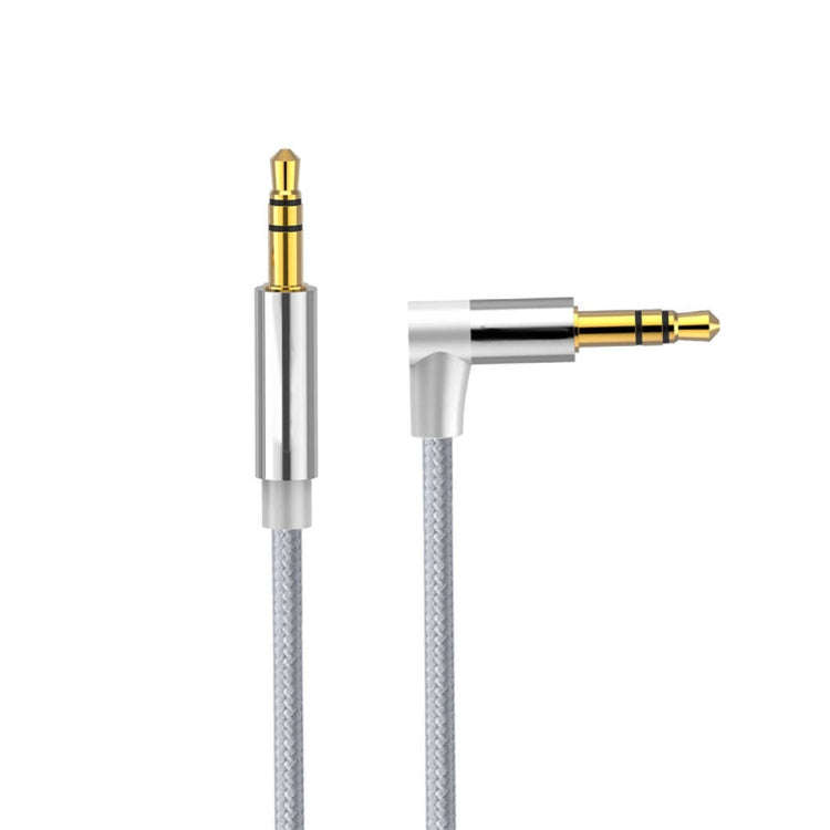 AV01 3.5mm Male to Male Elbow Audio Cable, Length: 3m, 3m