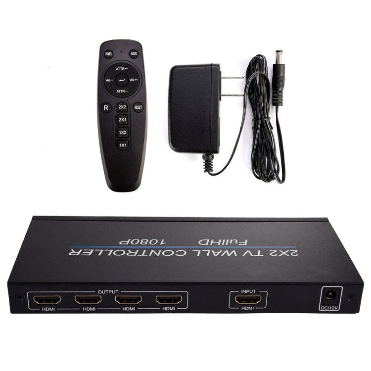 BT14 2X2 HDMI TV Wall Controller Multi-screen Splicing Processor, BT14