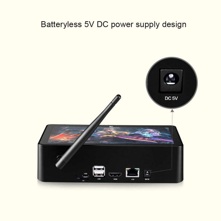 PiPo X8 Pro TV Box Style Mini PC, 4GB + 64GB, 7 inch Windows 10, Intel Celeron J4105 Quad Core, U...