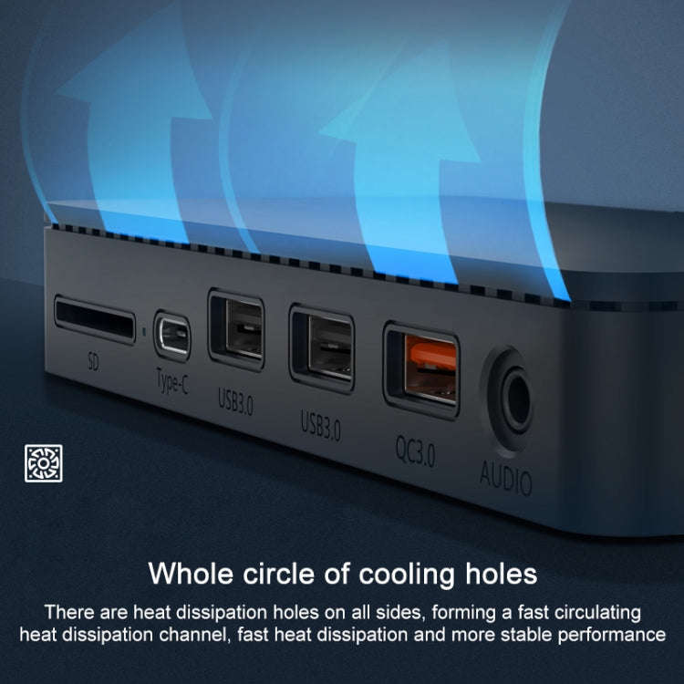 Onten OT-65002 12 in 1 Multifunctional Type-C + USB + RJ45 + HDMI Docking Station