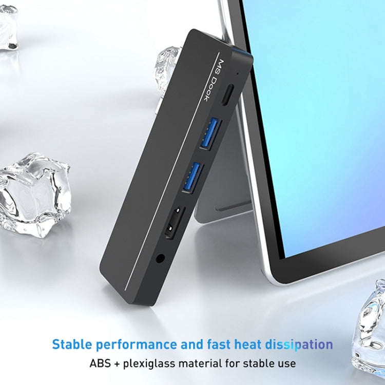 Rocketek SHX5 Multifunctional Dual Type-C Ports Expansion Dock HUB Adapter, SHX5