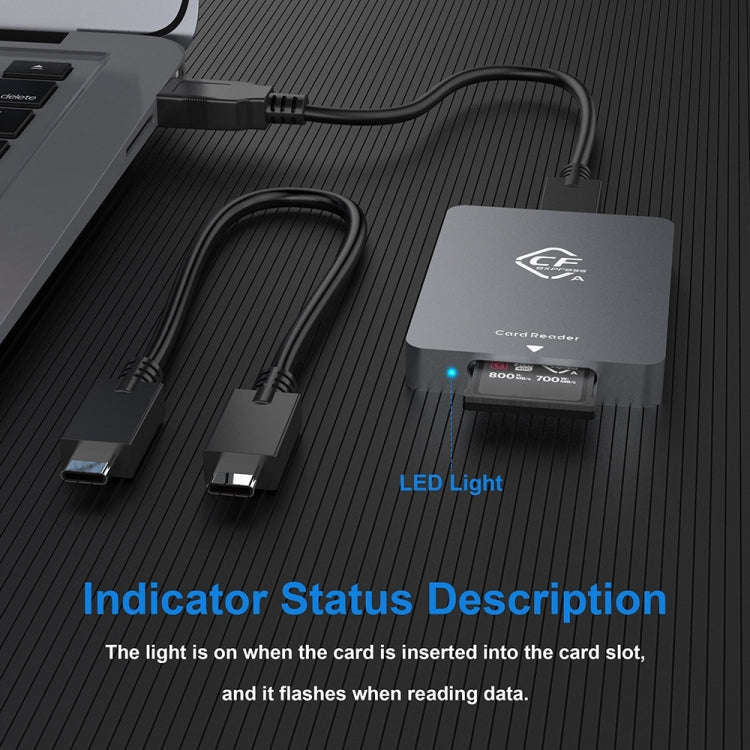 Rocketek CR325 USB3.1 Gen2 CFexpress Type B Card Reader, CFexpress Type A