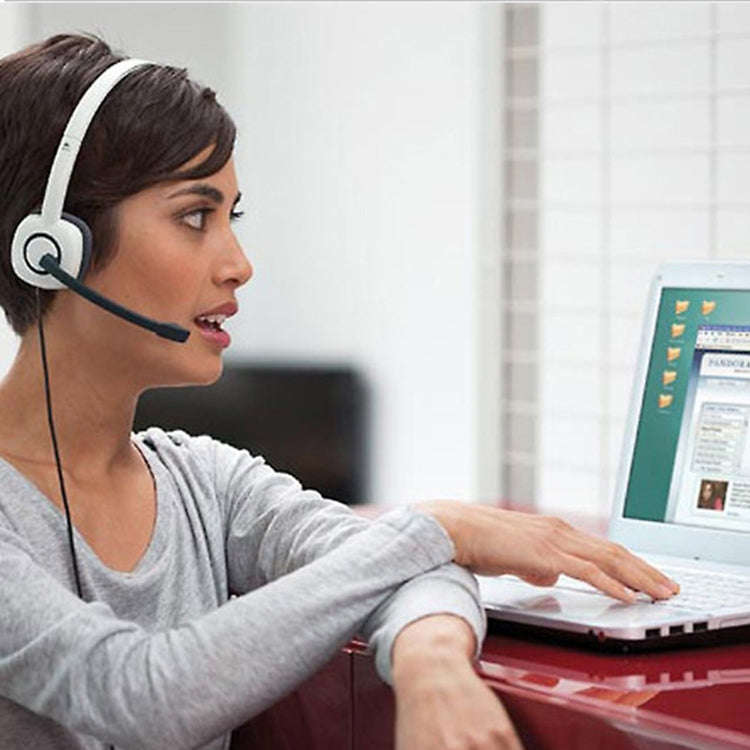 Logitech H150 Wired Headphone Dual 3.5mm Earphone Gaming Headset Stereo with MIC, H150