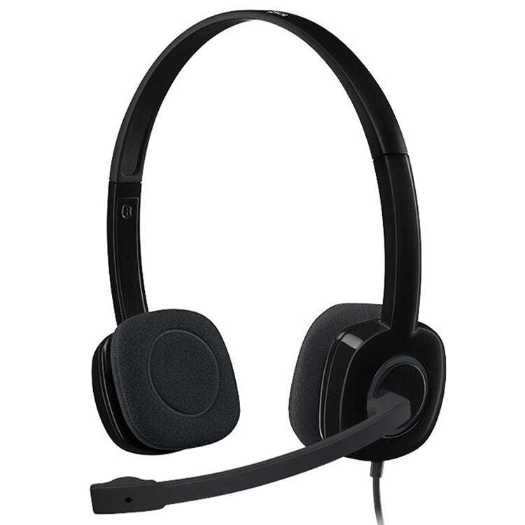 Logitech H151 Wired Headphone Single 3.5mm Earphone Gaming Headset Stereo with MIC, H151