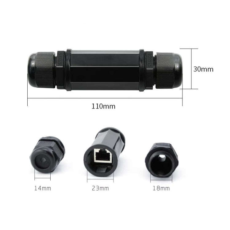 RJ45 Waterproof Connector Double Head Lan Coupler Adapter, RJ45 Waterproof Coupler