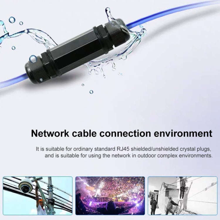 RJ45 Waterproof Connector Double Head Lan Coupler Adapter, RJ45 Waterproof Coupler