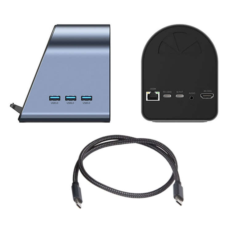 BYL-2211 10 in 1 USB-C / Type-C HUB Adapter, Support Phone Charger, BYL-2211
