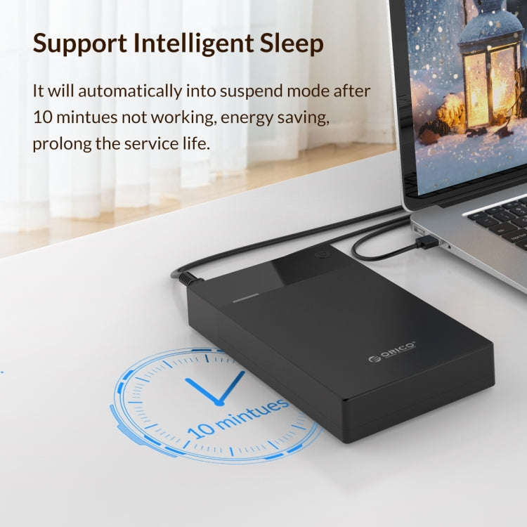ORICO 3599U3 2.5 / 3.5 inch Portable USB3.0 Hard-Drive Enclosure, US Plug, US Plug