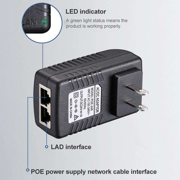 24V 1A Router AP Wireless POE / LAD Power Adapter, AU Plug, 24V 1A