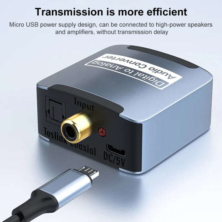 Digital to Analog 3.5 Coaxial Audio Converter, Host + USB Cable + Optical Fiber Cable, Host + USB...