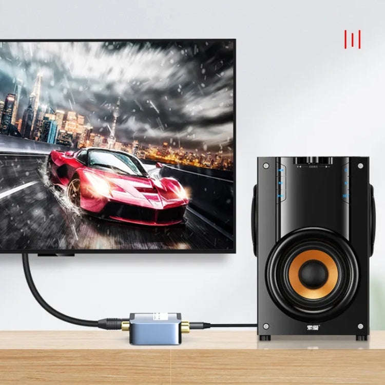 Digital to Analog 3.5 Coaxial Audio Converter, Host + USB Cable + Optical Fiber Cable, Host + USB...