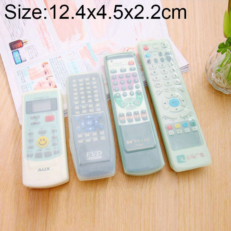 5 PCS Short Design Air Conditioning Remote Control Silicone Protective Cover, Size: 12.4*4.5*2.2c...