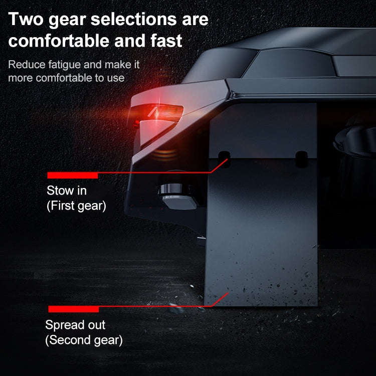 SSRQ-021S Red Light + Adapter Version Flank Glowing Dual-fan Laptop Radiator Two-speed Adjustable...