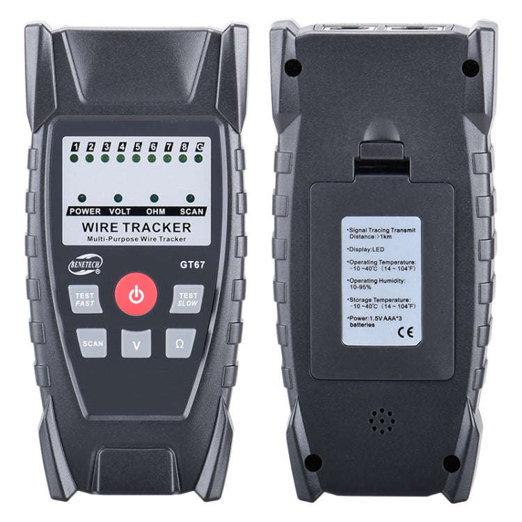 BENETECH GT67 RJ11 / RJ45 Multifunctional Cable Tester Line Finder Net Cable Detector, GT67 Cable...