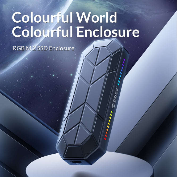 ORICO M2VG01-C3 RGB M.2 NVMe SSD Enclosure, M2VG01-C3