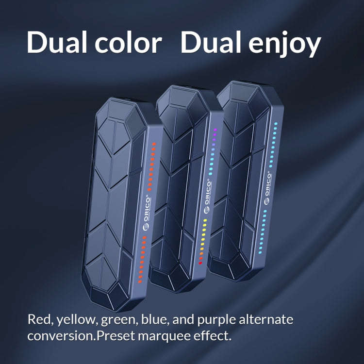 ORICO M2VG01-C3 RGB M.2 NVMe SSD Enclosure, M2VG01-C3