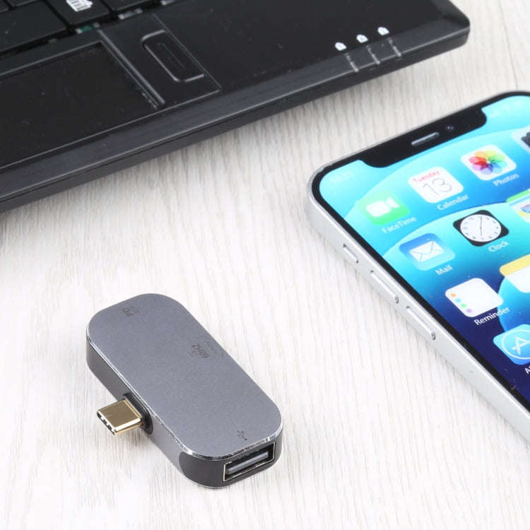 3 in 1 USB-C / Type-C Male to USB-C / Type-C Charging + USB + 4K 60Hz HDMI Female Adapter, USB-C ...