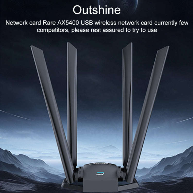 COMFAST CF-975AX 5400Mbps USB3.0 WiFi6 Dual Frequency Free Drive Network Card, CF-975AX