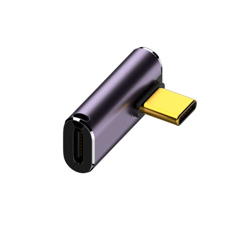 240W USB-C/Type-C Female to USB-C/Type-C Male 40Gbps Medium Bend Adapter with Light, Medium Bend ...