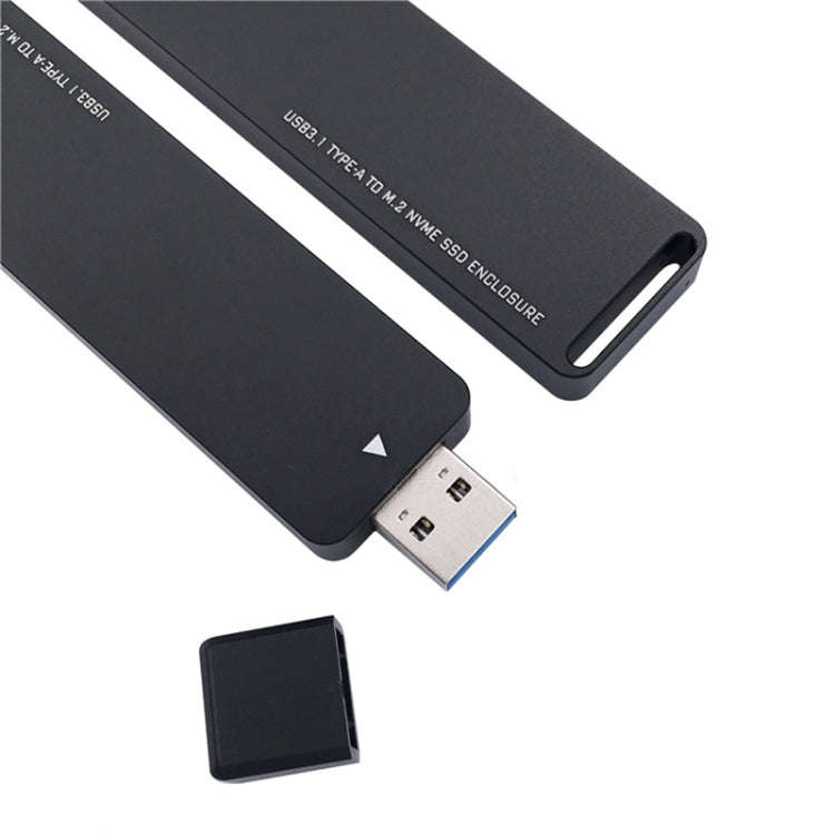 MSA7780 M.2 NVME PCI-E SSD to USB 3.1 Type-A Plug-in HDD Enclosure, NGFF to USB Type-A HDD