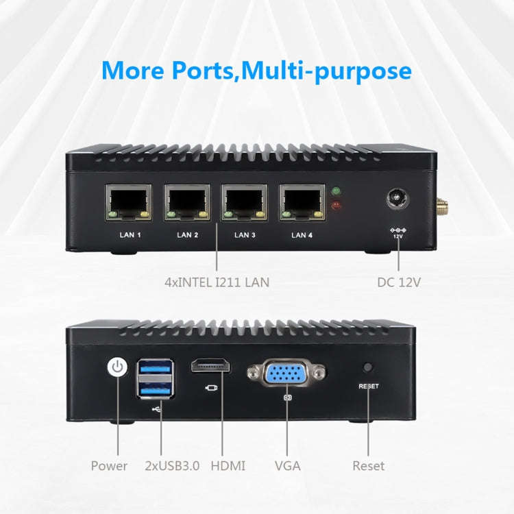 K660G4 Windows and Linux System Mini PC without Memory & SSD & WiFi, Intel Celeron Processor N284...