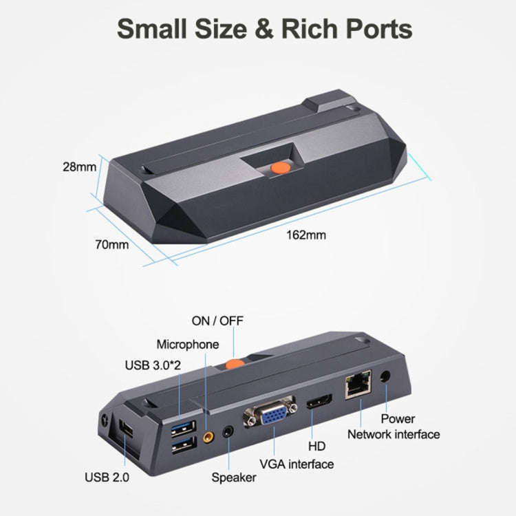 R0 Windows and Linux System Mini PC, Quad Core 1.5GHz, RAM: 1GB, ROM: 8GB, Wired Version