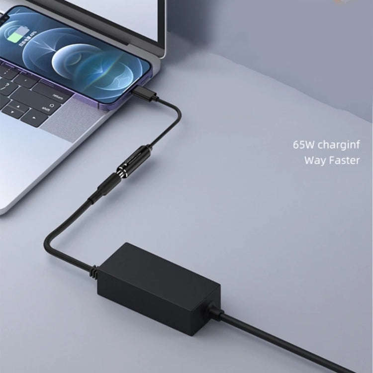 USB-C / Type-C Male to 2.5x0.7mm Female Nylon Braided Adapter Cable, 2.5x0.7mm