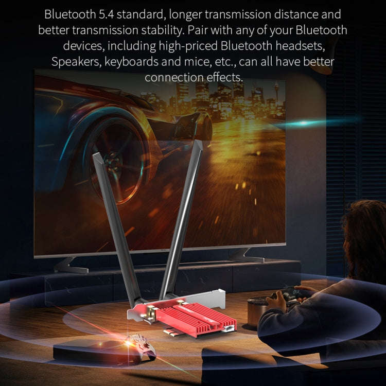 COMFAST CF-BE200 Pro 8774Mbps WiFi7 PCIE Wireless Network Adapter WiFi Receiver, CF-BE200 Pro