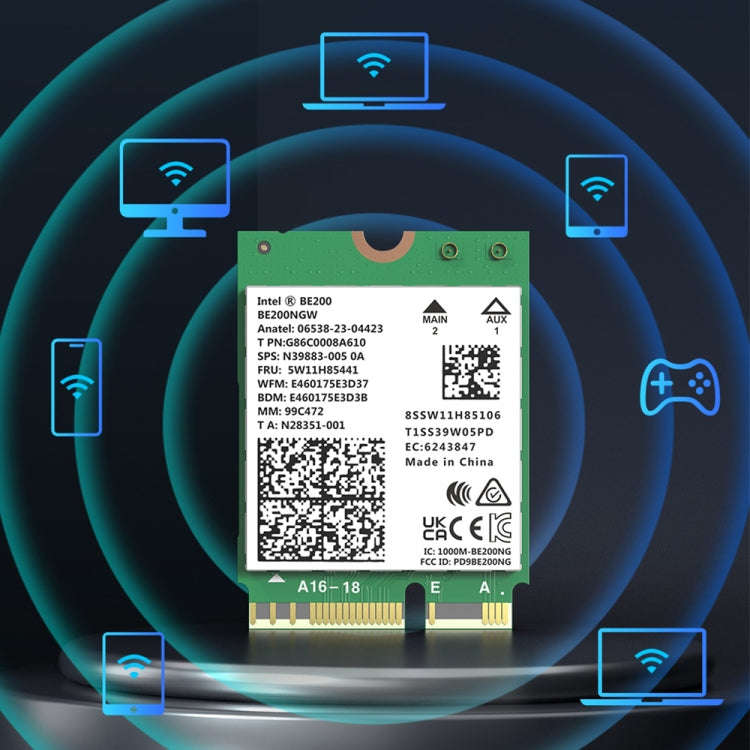 COMFAST CF-BE200-M WiFi7 BT5.4 Tri-Band Wireless Network Adapter M.2 Network WiFi Module, CF-BE200-M